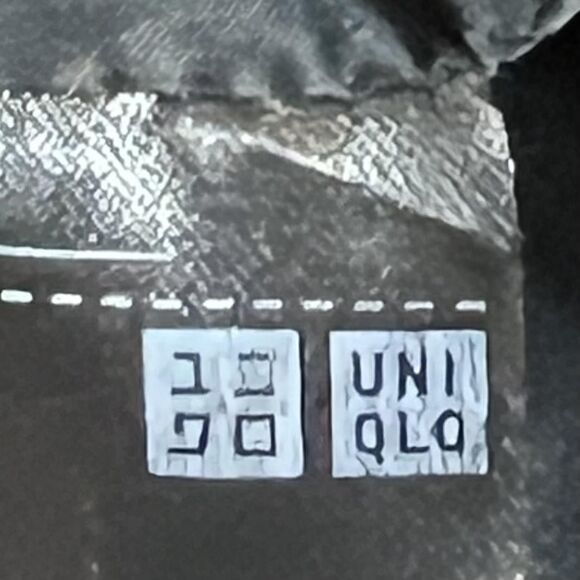 Uniqlo Down Puffer Jacket Womens Small Black Wool Blend Hooded Winter Coat Warm - Picture 5 of 13